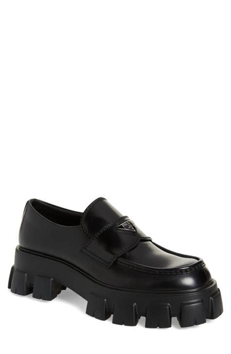 mocassin prada pour homme|platform loafers Prada.